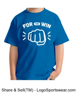 Kids T-Shirt (in Blue) Design Zoom