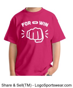 Kids T-Shirt (in Pink) Design Zoom